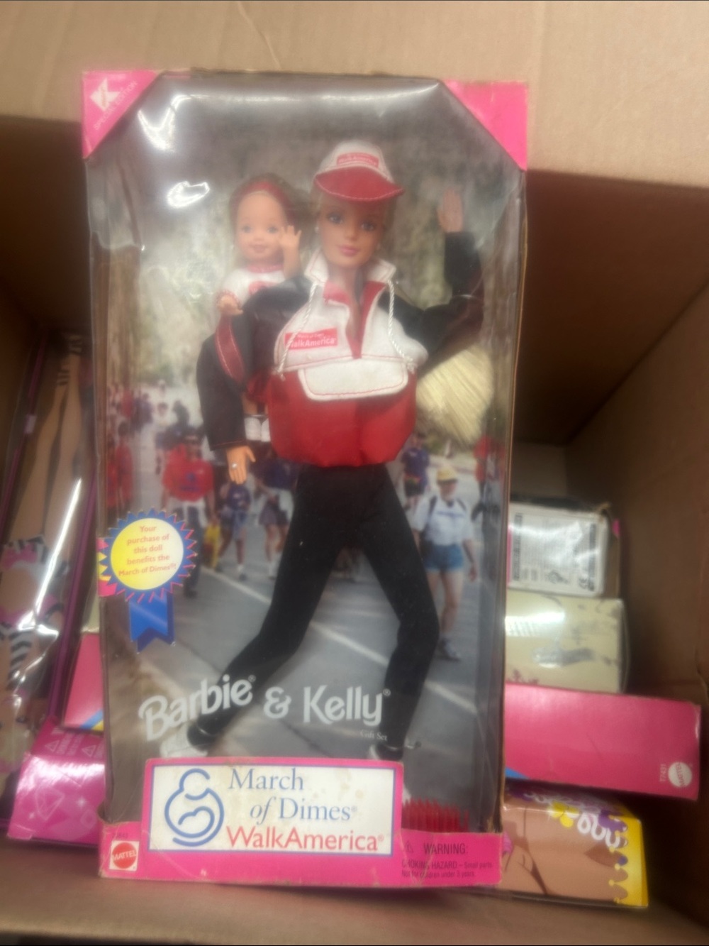 Nib march of dimes Barbie and Kelly
